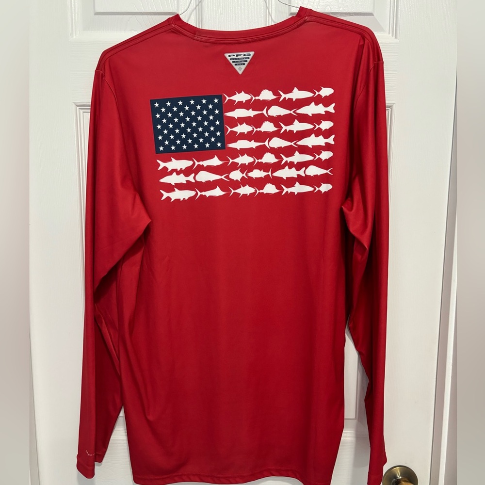 Men’s Large Columbia Fishing Long Sleeve Shirt